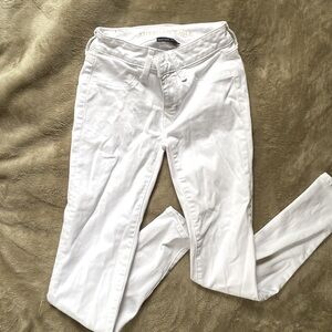 American Eagle “Next Level Stretch” white skinny jeans.